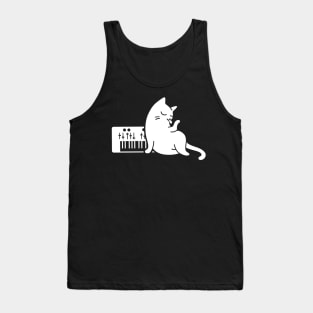 Synthesizer Cat Tank Top